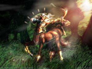 Bureaubladachtergronden Myth War Centaur Computerspellen
