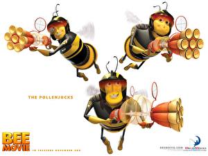 Bakgrundsbilder på skrivbordet Bee Movie Tecknat