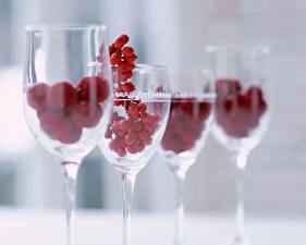 Hintergrundbilder Obst Himbeeren Weinglas das Essen
