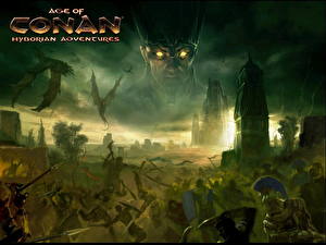 Bakgrundsbilder på skrivbordet Age of Conan: Hyborian Adventures spel