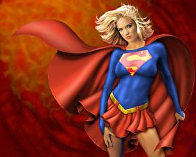 Papel de Parede Desktop Supergirl Herói mulheres jovens