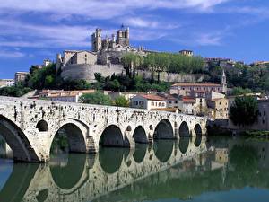 Hintergrundbilder Brücke Frankreich Städte