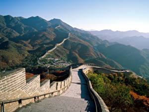 Hintergrundbilder Chinesische Mauer Städte