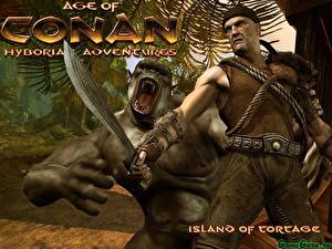 Bureaubladachtergronden Age of Conan: Hyborian Adventures Computerspellen