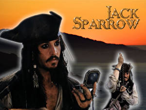 Bureaubladachtergronden Pirates of the Caribbean Johnny Depp Films