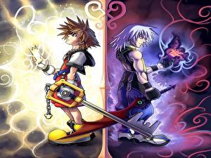 Bakgrundsbilder på skrivbordet Kingdom Hearts Anime