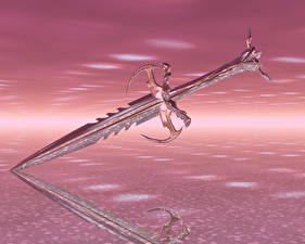Photo Closeup Swords 3D Graphics