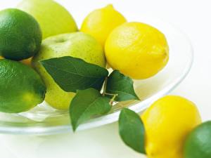 Photo Fruit Lemons Food