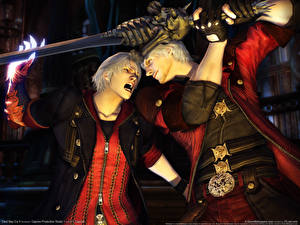 Desktop hintergrundbilder Devil May Cry Devil May Cry 4 Dante Spiele