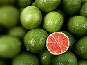 Papel de Parede Desktop Frutas Lima fruto Alimentos