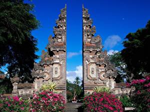 Bakgrunnsbilder Kjente bygninger Indonesia Bali byen