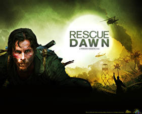 Bakgrundsbilder på skrivbordet Christian Bale Rescue Dawn Filmer