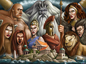 Bakgrunnsbilder Zeus. Master of Olympus videospill