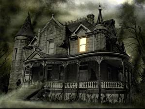 Image Gothic Fantasy Building Mansion Fantasy