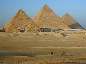 Tapety na pulpit Słynne budynki Egipt Piramida Miasta