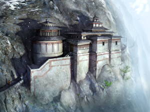 Hintergrundbilder Fantastische Welt Burg Fantasy