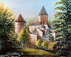 Fonds d'écran Château fort Fantasy