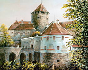 Fonds d'écran Château fort Fantasy