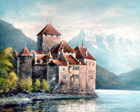 Fotos Fantastische Welt Burg Fantasy