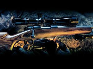 Картинка Винтовка Снайперская винтовка Оптический прицел