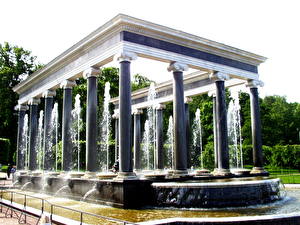 Wallpaper St. Petersburg Fountains  Cities