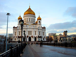Обои Храмы Москва Города
