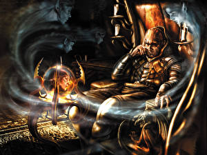 Bakgrundsbilder på skrivbordet Baldur's Gate Baldur's Gate 2: Shadows of Amn
