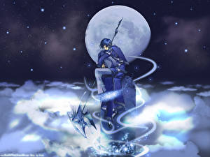Картинки Луна Юноша Аниме