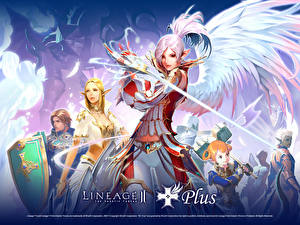 Tapety na pulpit Lineage 2 Lineage 2 Kamael Gry_wideo