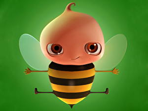 Sfondi desktop Un'ape cartone animato